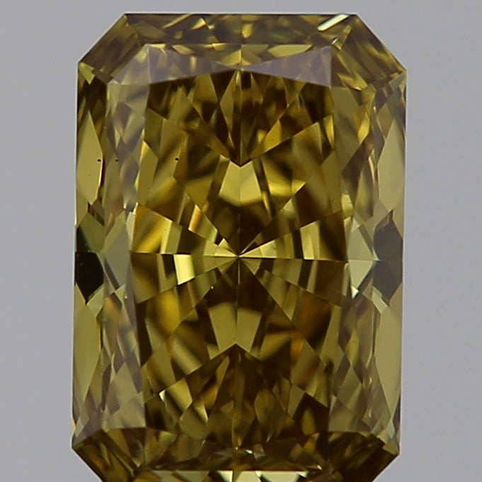 1.3 Carat Radiant Lab Diamond with  Cut Diamond in 14KT  view 1
