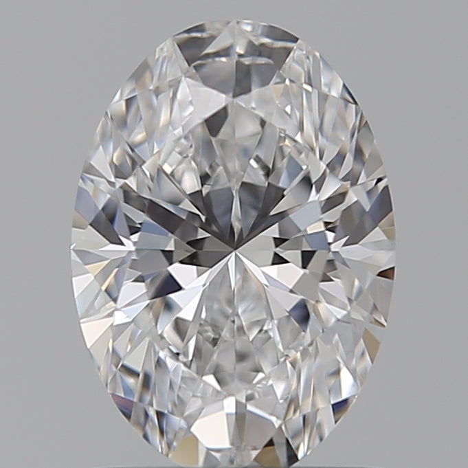 1.08 Carat Oval Lab Diamond with  Cut Diamond in 14KT  view 1
