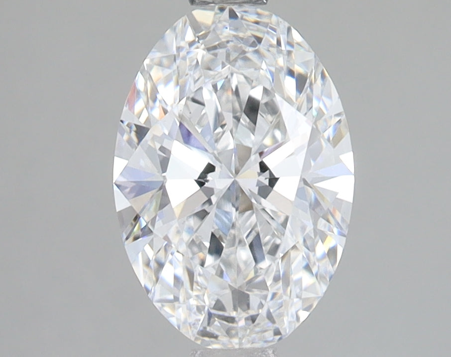 1.6 Carat Oval Lab Diamond with  Cut Diamond in 14KT  view 1
