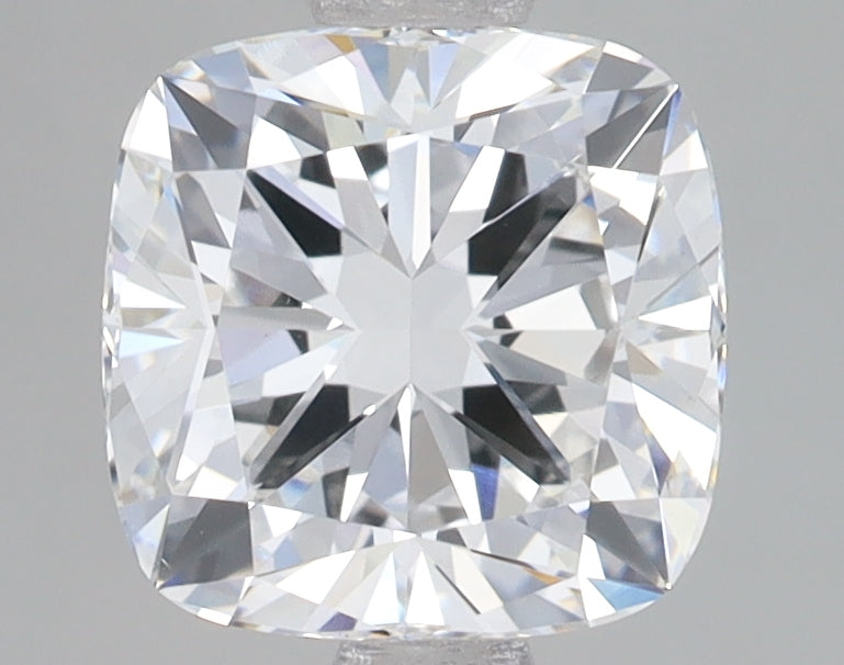 2.22 Carat Cushion Lab Diamond with  Cut Diamond in 14KT  view 1
