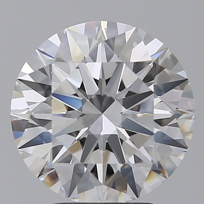 3.58 Carat Round Lab Diamond with  Cut Diamond in 14KT  view 1
