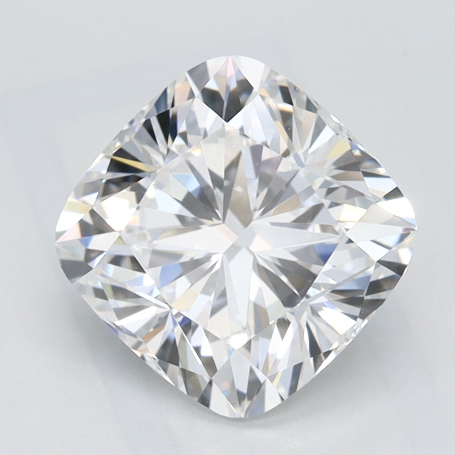 1.93 Carat Cushion Lab Diamond with  Cut Diamond in 14KT  view 1
