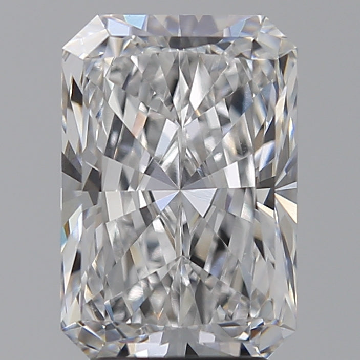 3.52 Carat Radiant Lab Diamond with  Cut Diamond in 14KT  view 1

