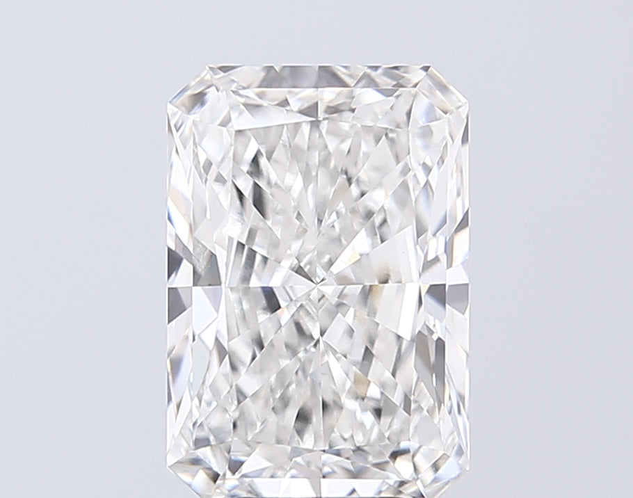 3.87 Carat Radiant Lab Diamond with  Cut Diamond in 14KT  view 1
