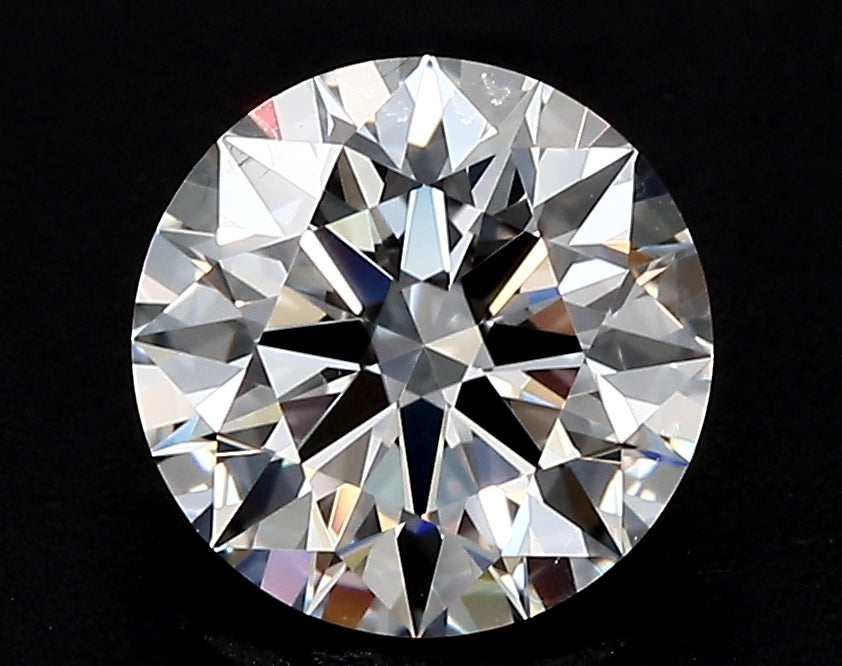 3.21 Carat Round Lab Diamond with  Cut Diamond in 14KT  view 1
