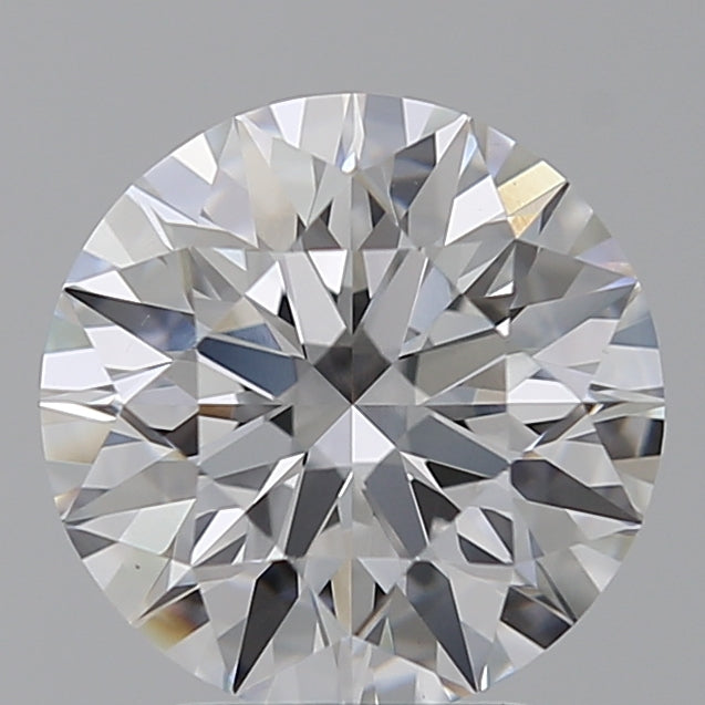 3.0 Carat Round Lab Diamond with  Cut Diamond in 14KT  view 1
