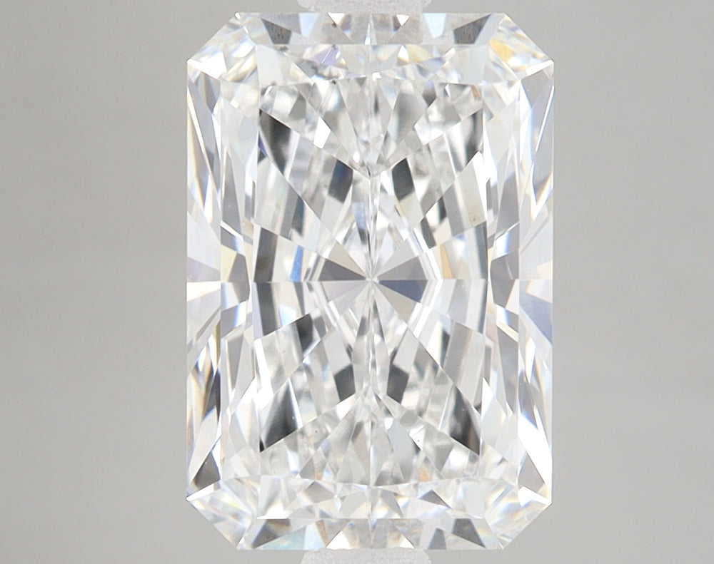 3.69 Carat Radiant Lab Diamond with  Cut Diamond in 14KT  view 1
