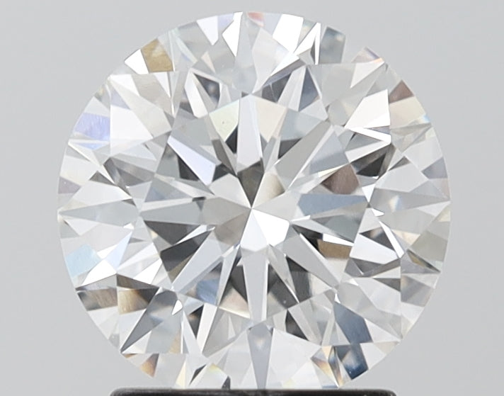 2.07 Carat Round Lab Diamond with  Cut Diamond in 14KT  view 1
