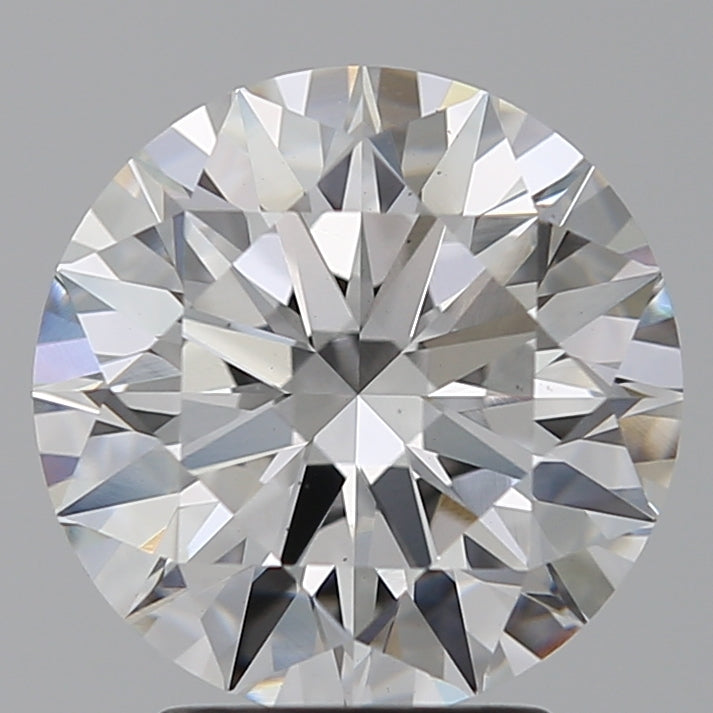 3.03 Carat Round Lab Diamond with  Cut Diamond in 14KT  view 1
