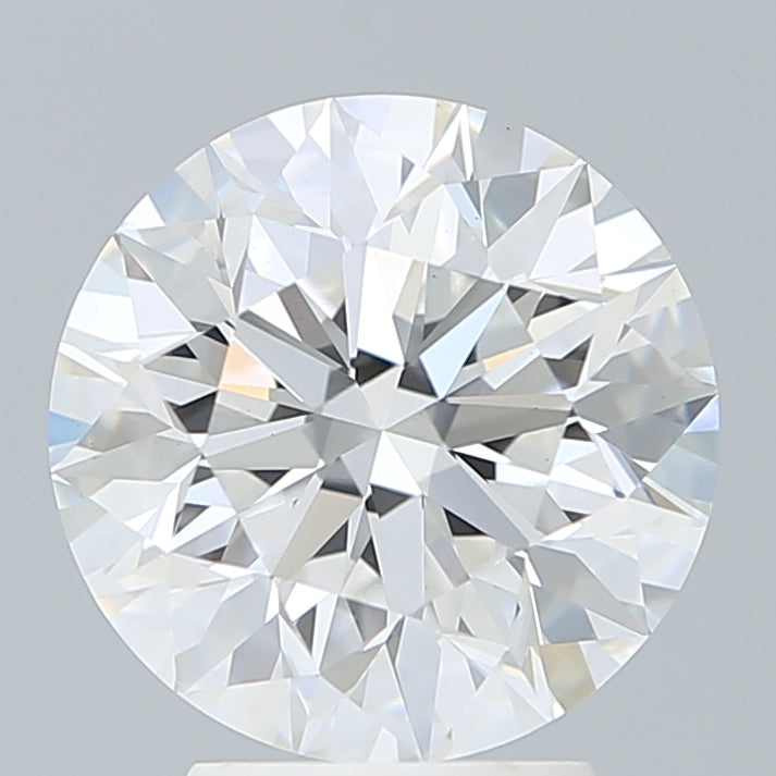 3.73 Carat Round Lab Diamond with  Cut Diamond in 14KT  view 1

