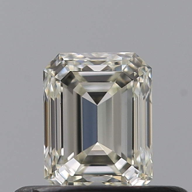 0.41 Carat Emerald Natural Diamond with  Cut Diamond in 14KT  view 1
