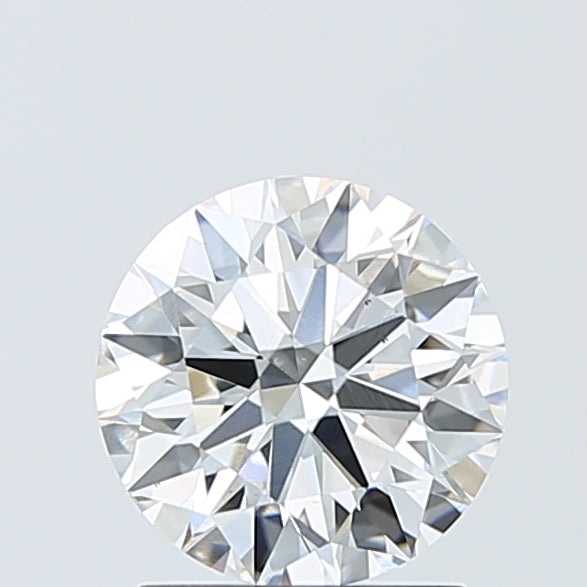 1.51 Carat Round Lab Diamond with  Cut Diamond in 14KT  view 1
