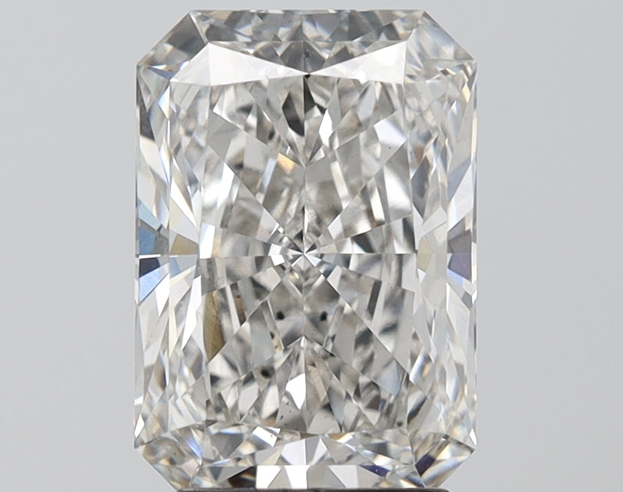 3.07 Carat Radiant Lab Diamond with  Cut Diamond in 14KT  view 1
