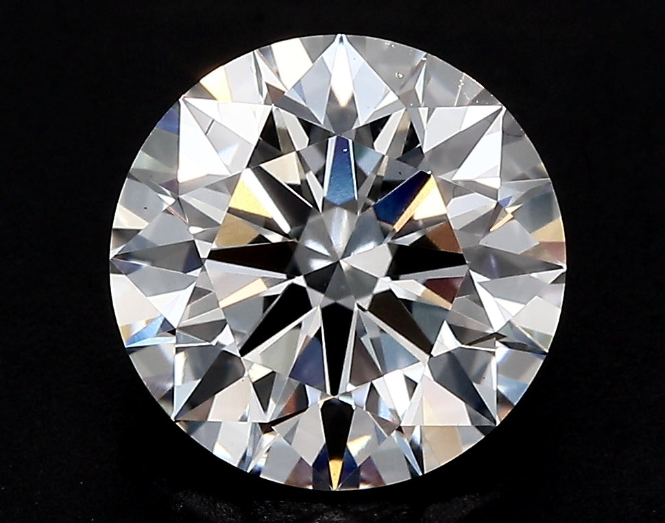 2.57 Carat Round Lab Diamond with  Cut Diamond in 14KT  view 1
