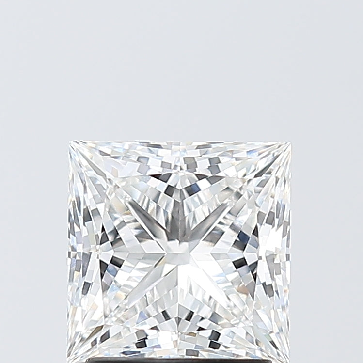 2.1 Carat Princess Lab Diamond with  Cut Diamond in 14KT  view 1
