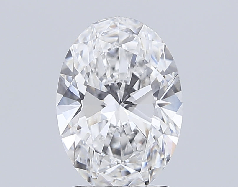 3.02 Carat Oval Lab Diamond with  Cut Diamond in 14KT  view 1
