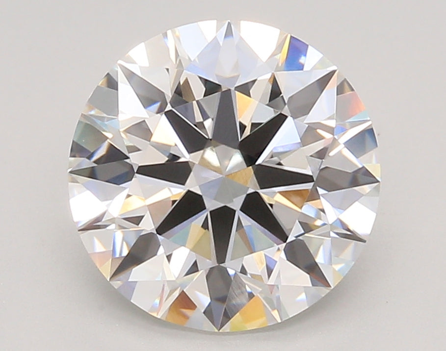 3.51 Carat Round Lab Diamond with  Cut Diamond in 14KT  view 1

