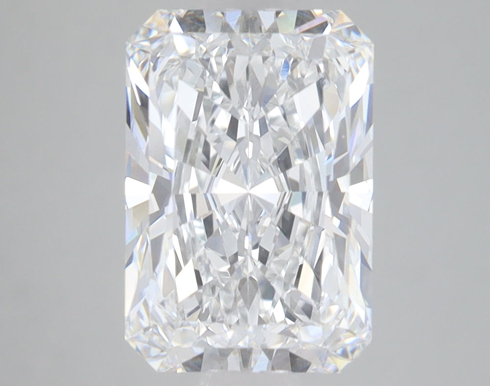 3.1 Carat Radiant Lab Diamond with  Cut Diamond in 14KT  view 1
