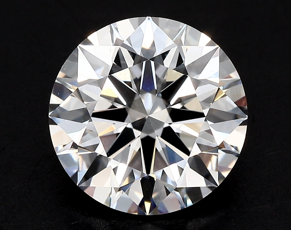 3.36 Carat Round Lab Diamond with  Cut Diamond in 14KT  view 1
