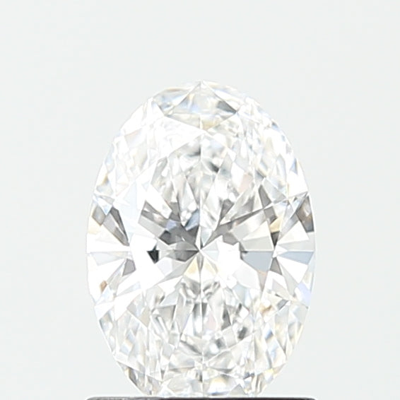 1.0 Carat Oval Lab Diamond with  Cut Diamond in 14KT  view 1
