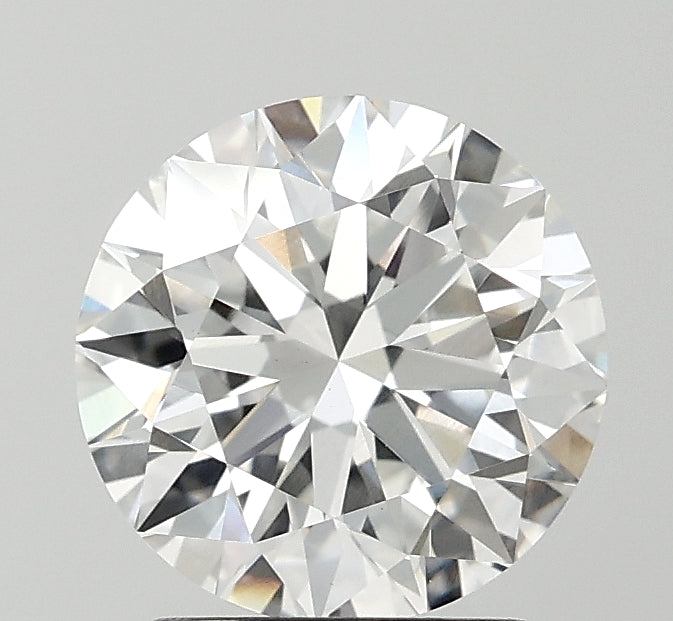 2.31 Carat Round Lab Diamond with  Cut Diamond in 14KT  view 1
