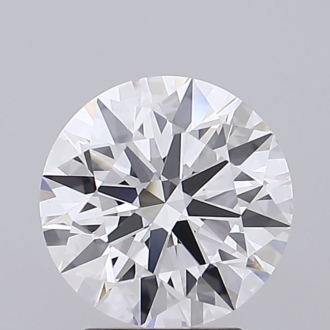 3.28 Carat Round Lab Diamond with  Cut Diamond in 14KT  view 1
