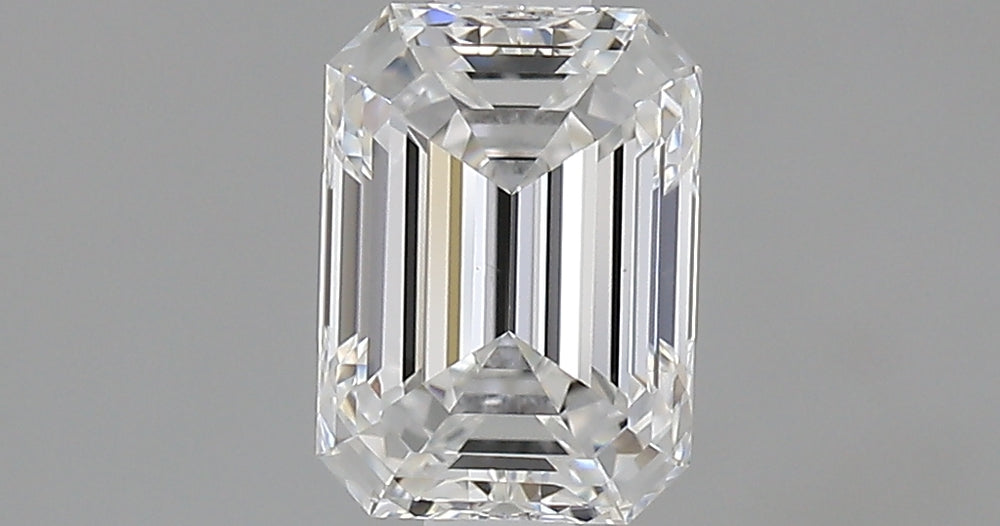 1.0 Carat Emerald Natural Diamond with  Cut Diamond in 14KT  view 1
