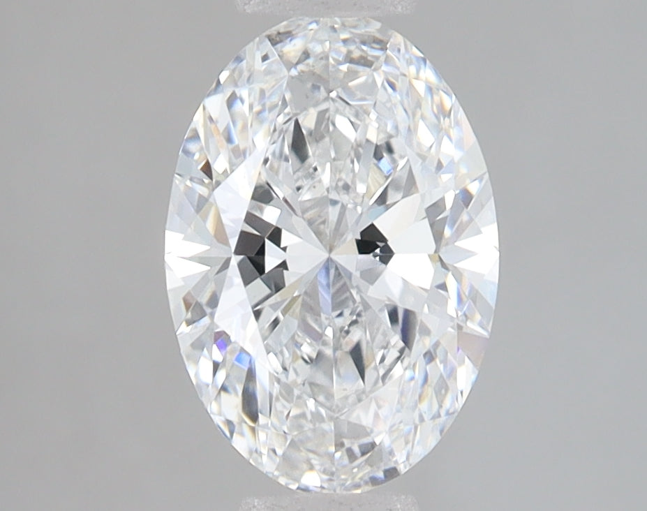 1.58 Carat Oval Lab Diamond with  Cut Diamond in 14KT  view 1

