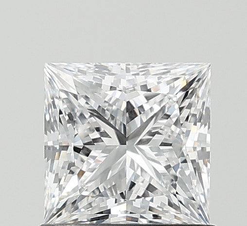 1.01 Carat Princess Lab Diamond with  Cut Diamond in 14KT  view 1
