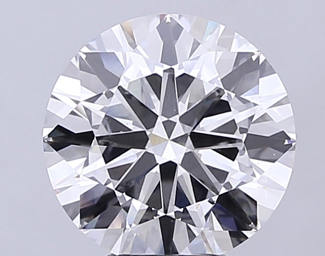 7.01 Carat Round Lab Diamond with  Cut Diamond in 14KT  view 1
