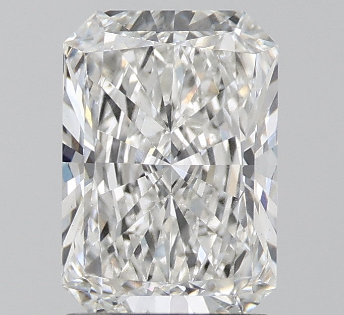 1.71 Carat Radiant Lab Diamond with  Cut Diamond in 14KT  view 1
