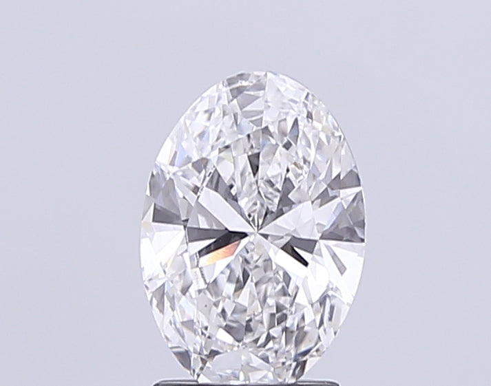 2.01 Carat Oval Lab Diamond with  Cut Diamond in 14KT  view 1
