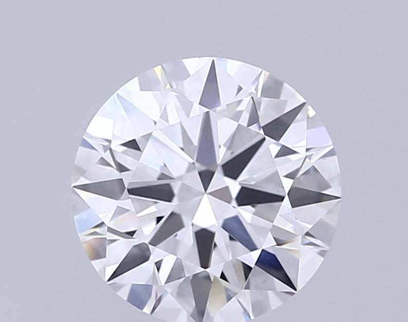 2.22 Carat Round Lab Diamond with  Cut Diamond in 14KT  view 1

