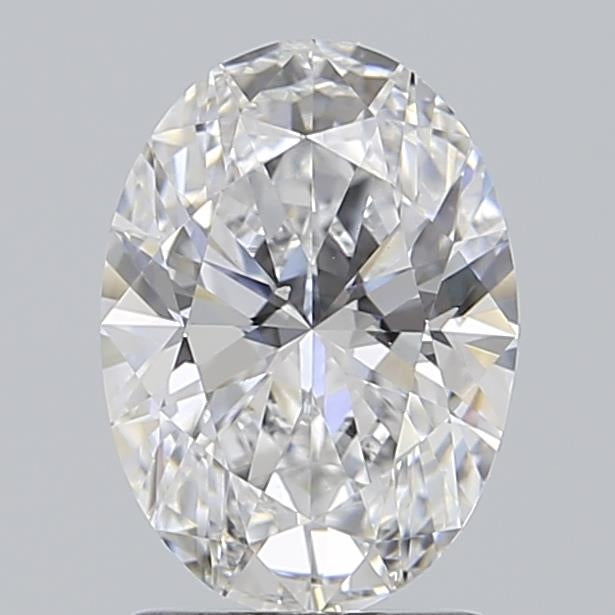 1.5 Carat Oval Lab Diamond with  Cut Diamond in 14KT  view 1

