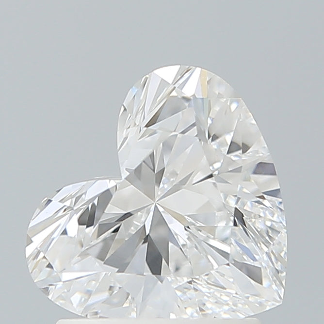 1.57 Carat Heart Lab Diamond with  Cut Diamond in 14KT  view 1
