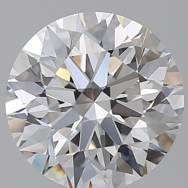 4.31 Carat Round Lab Diamond with  Cut Diamond in 14KT  view 1
