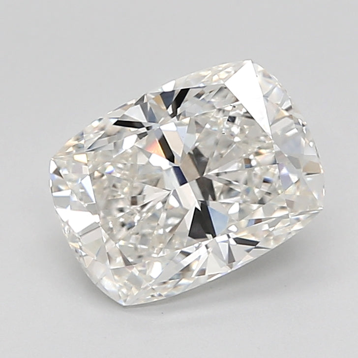 2.09 Carat Cushion Lab Diamond with  Cut Diamond in 14KT  view 1
