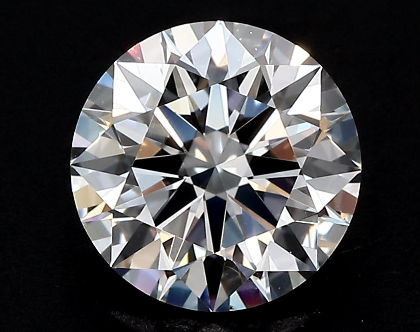 3.02 Carat Round Lab Diamond with  Cut Diamond in 14KT  view 1
