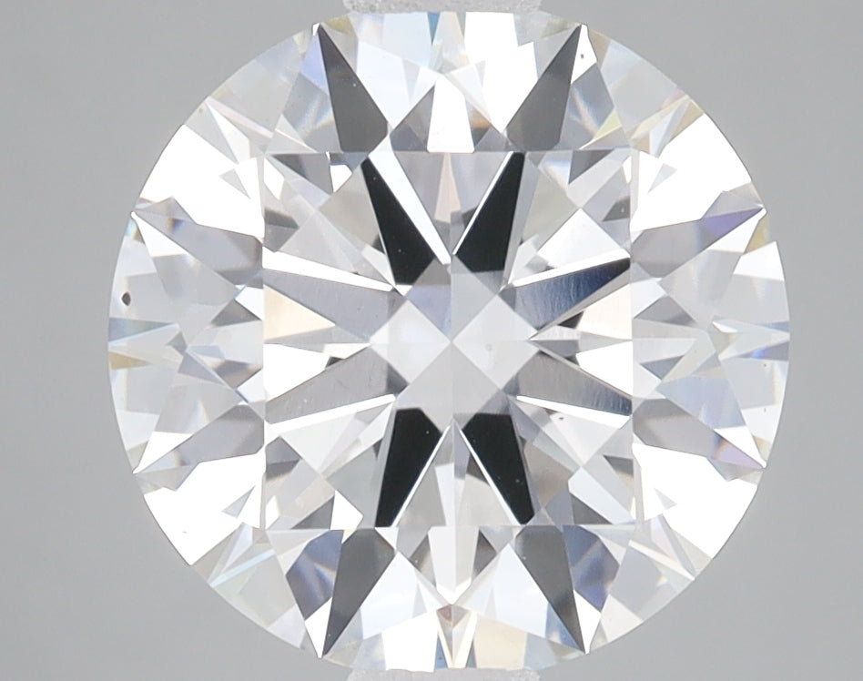 4.0 Carat Round Lab Diamond with  Cut Diamond in 14KT  view 1
