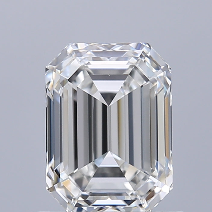 1.01 Carat Emerald Natural Diamond with  Cut Diamond in 14KT  view 1
