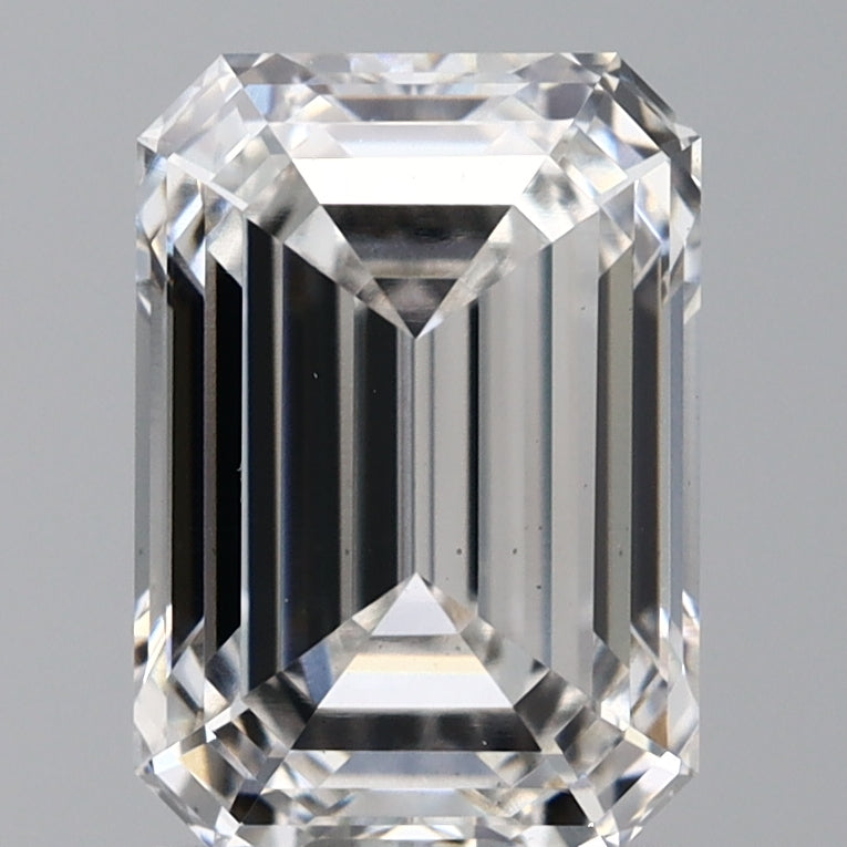 2.12 Carat Emerald Lab Diamond with  Cut Diamond in 14KT  view 1

