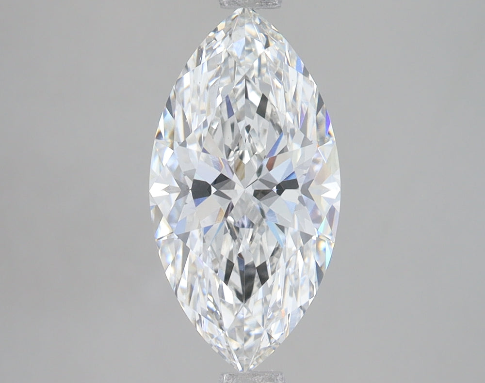 2.39 Carat Marquise Lab Diamond with  Cut Diamond in 14KT  view 1
