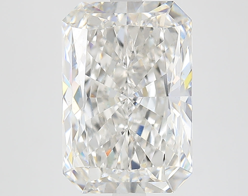 5.34 Carat Radiant Lab Diamond with  Cut Diamond in 14KT  view 1
