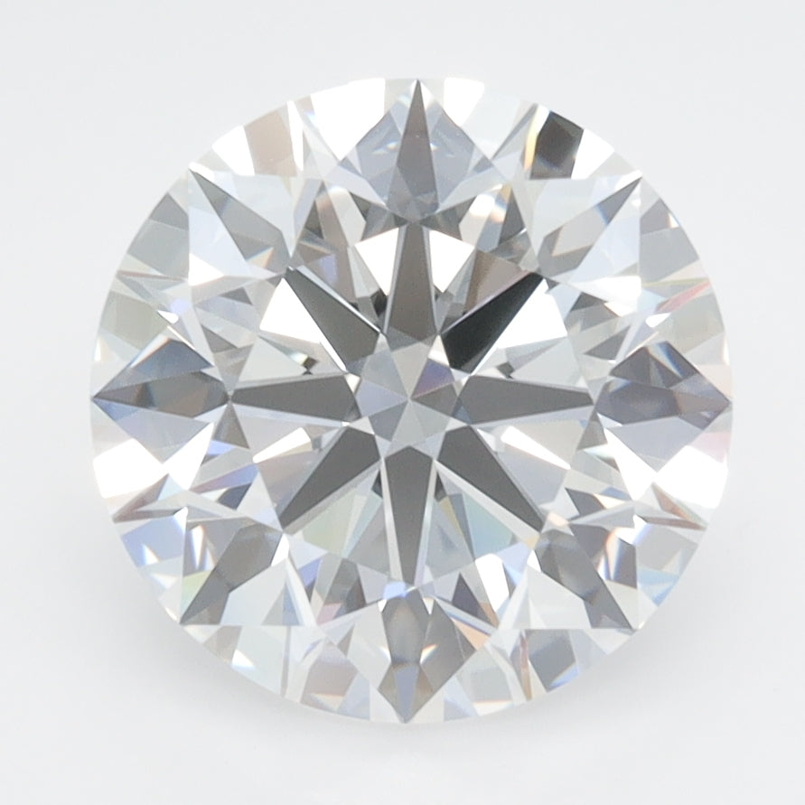 3.51 Carat Round Lab Diamond with  Cut Diamond in 14KT  view 1

