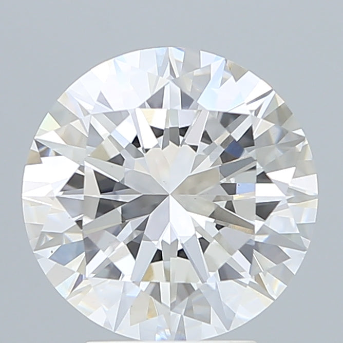 4.0 Carat Round Lab Diamond with  Cut Diamond in 14KT  view 1
