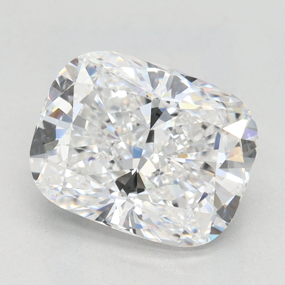 2.02 Carat Cushion Lab Diamond with  Cut Diamond in 14KT  view 1

