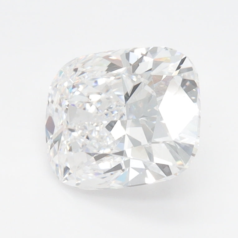1.55 Carat Cushion Lab Diamond with  Cut Diamond in 14KT  view 1
