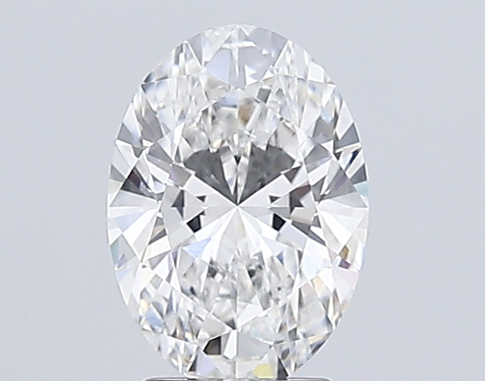 3.0 Carat Oval Lab Diamond with  Cut Diamond in 14KT  view 1
