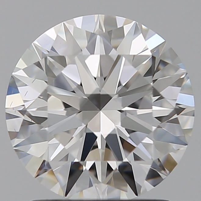 1.53 Carat Round Lab Diamond with  Cut Diamond in 14KT  view 1
