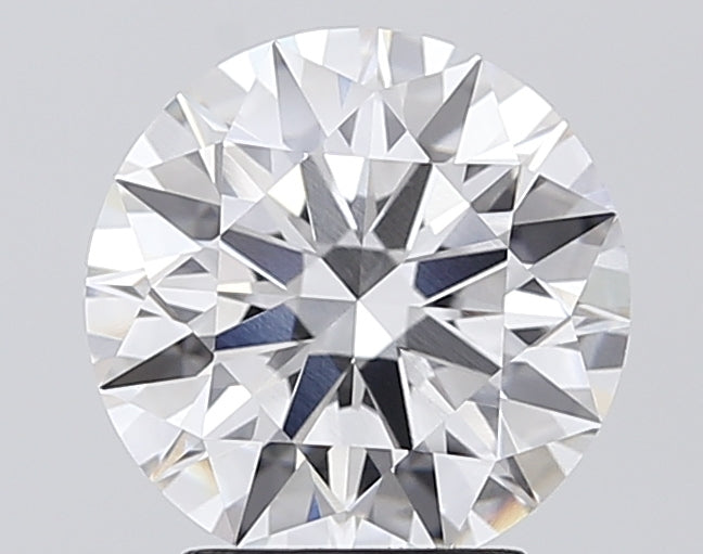 3.08 Carat Round Lab Diamond with  Cut Diamond in 14KT  view 1
